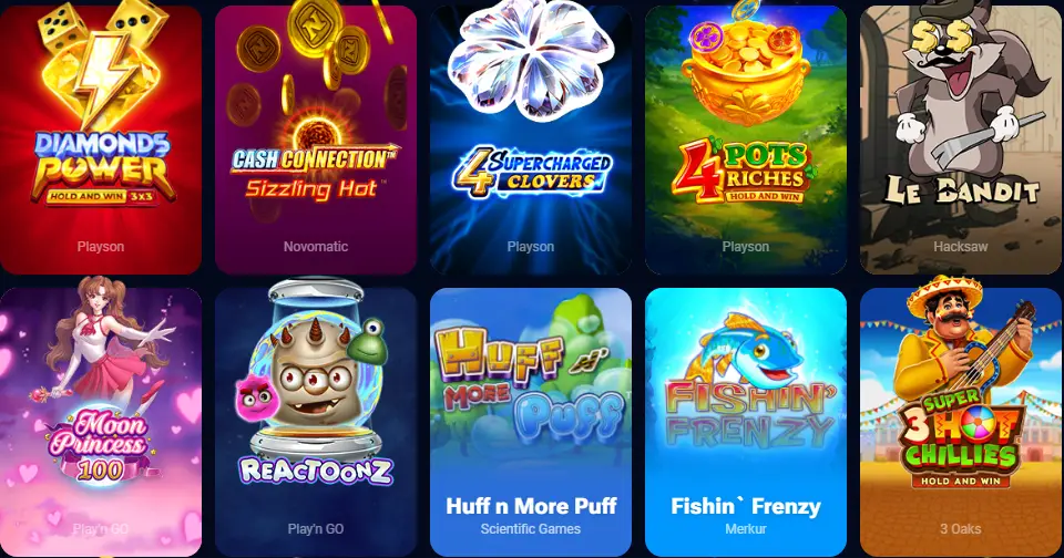 winica casino slots